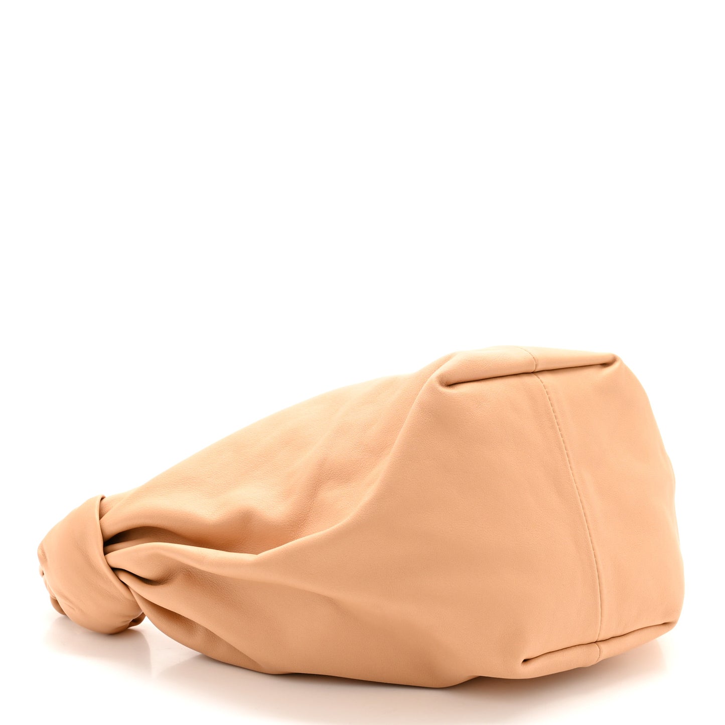 Calfskin Teen Double Knot Hobo Almond