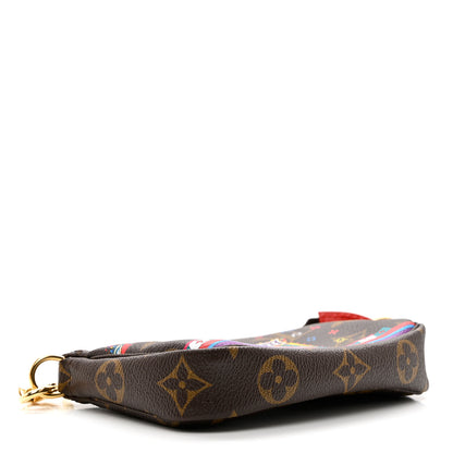 Louis Vuitton Monogram 2020 Christmas Animation Bumper Cars Mini Pochette Accessories Coquelicot 4 of 8