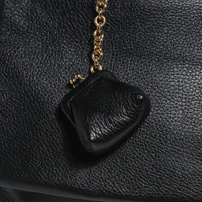 Dolce & Gabbana Grained Deerskin Medium Miss Sicily Satchel Black 5 of 11