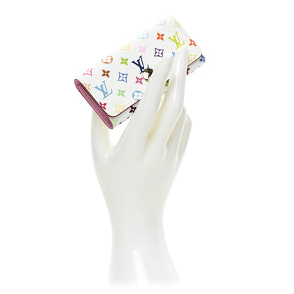 Louis Vuitton Monogram Multicolor Multicles 4 Key Holder White Litchi 2 of 7