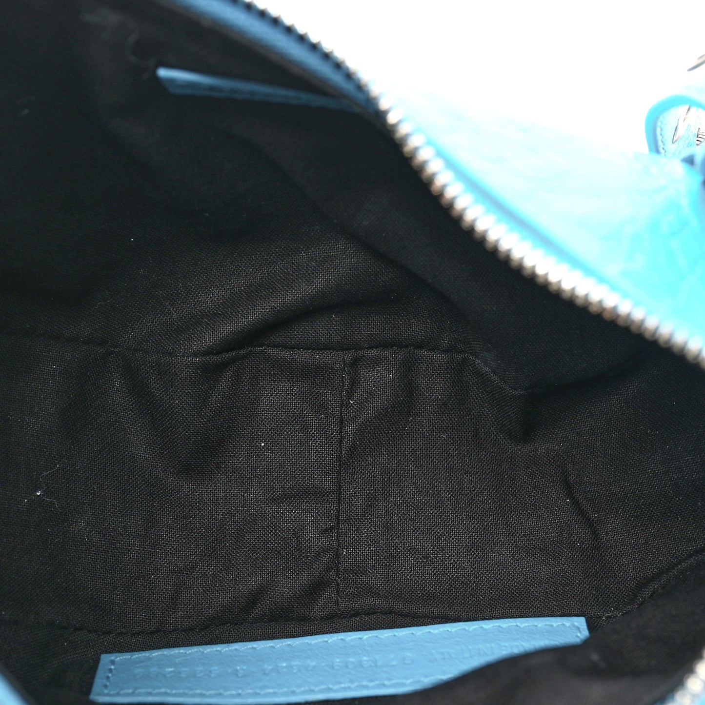 Agneau Arena Le Cagole Shoulder Bag XS Cyan