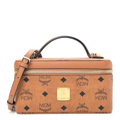 MCM Visetos Vanity Case Cognac 1 of 8
