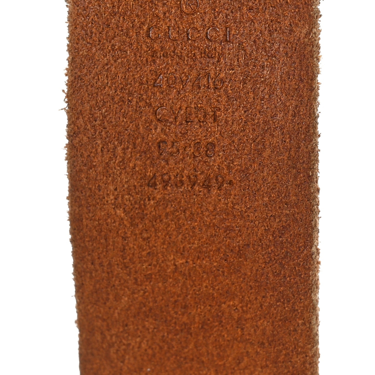 Faded Calfskin Double G 40mm Belt 95 38 Cuir