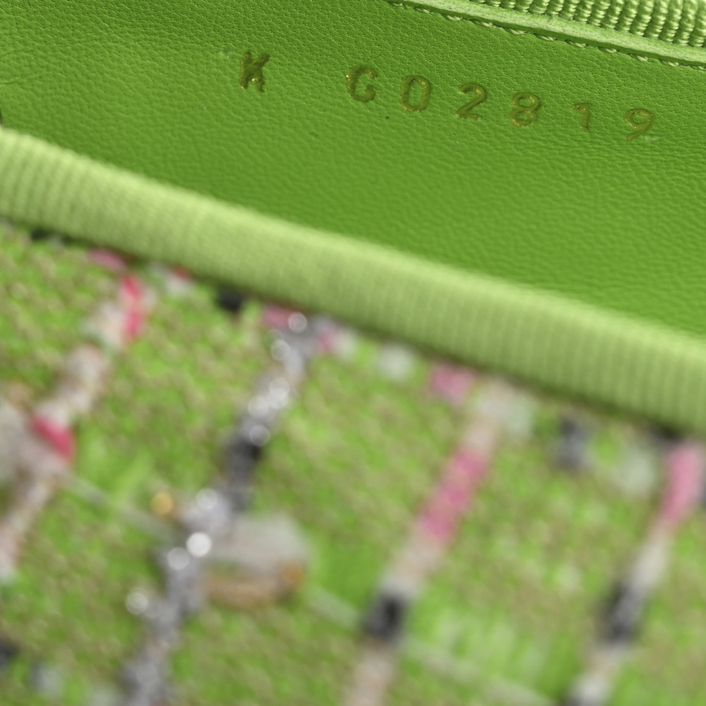 Tweed Grosgrain Cap Toe Ballerina Flats 39 Green Black