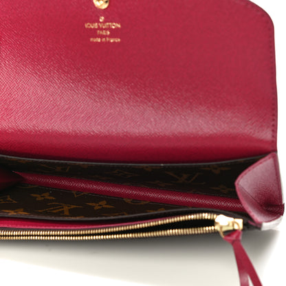 Louis Vuitton Monogram Emilie Wallet Fuchsia 5 of 9