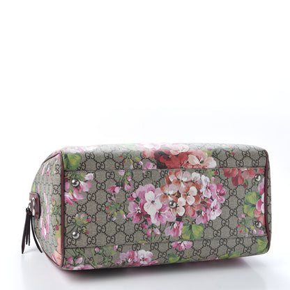 Gucci GG Supreme Monogram Blooms Medium Boston Beige Multicolor Dry Rose 3 of 10