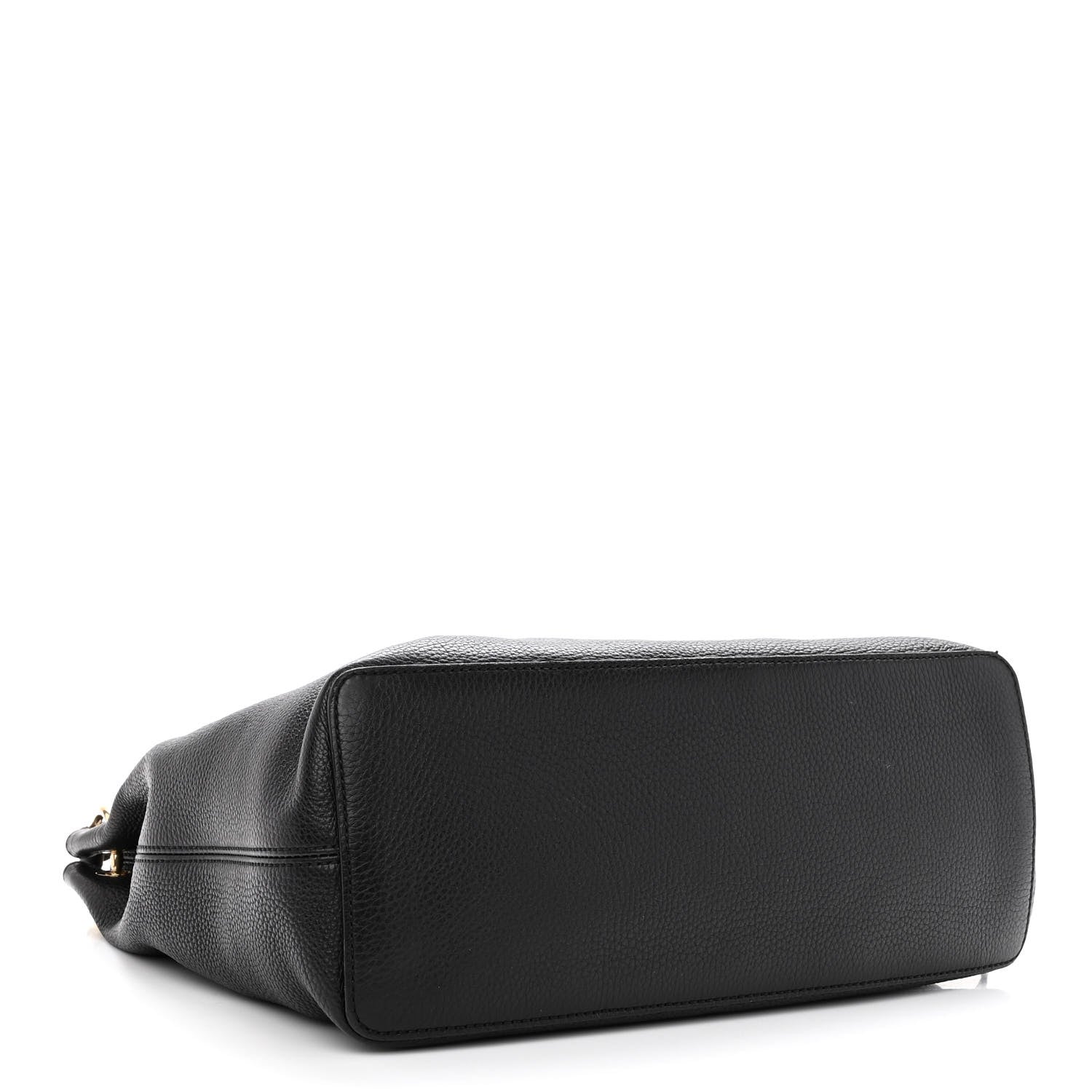 Gucci Pebbled Calfskin Large Soho Hobo Black 4 of 12