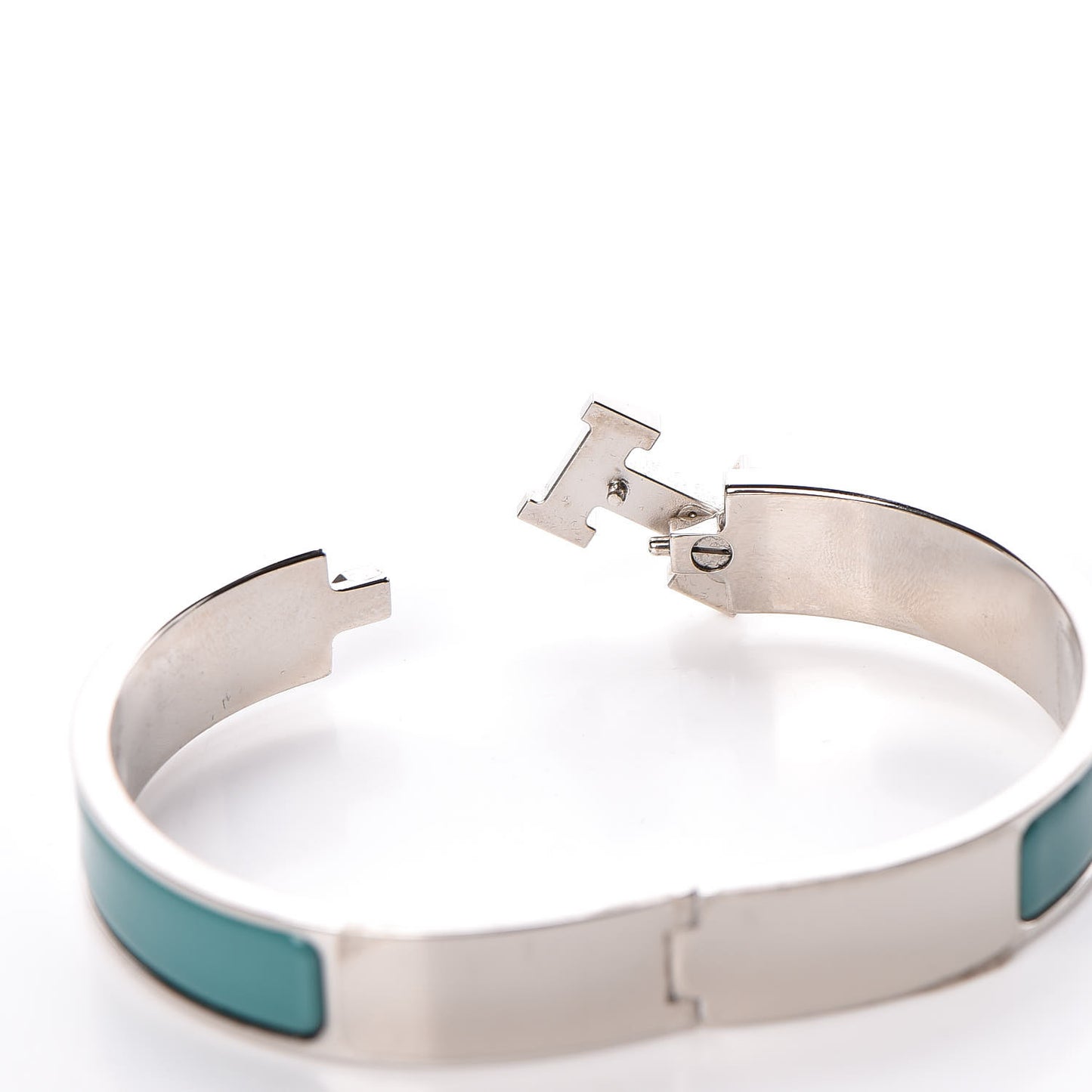 Enamel Narrow Clic Clac H Bracelet GM Malachite