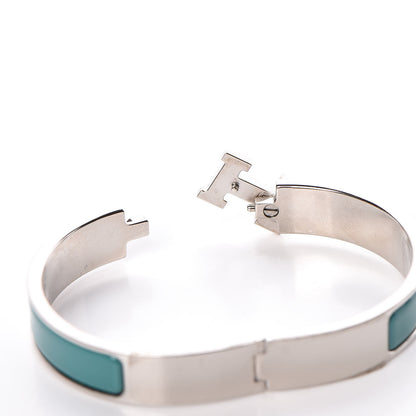 Hermes Enamel Narrow Clic Clac H Bracelet GM Malachite 4 of 7