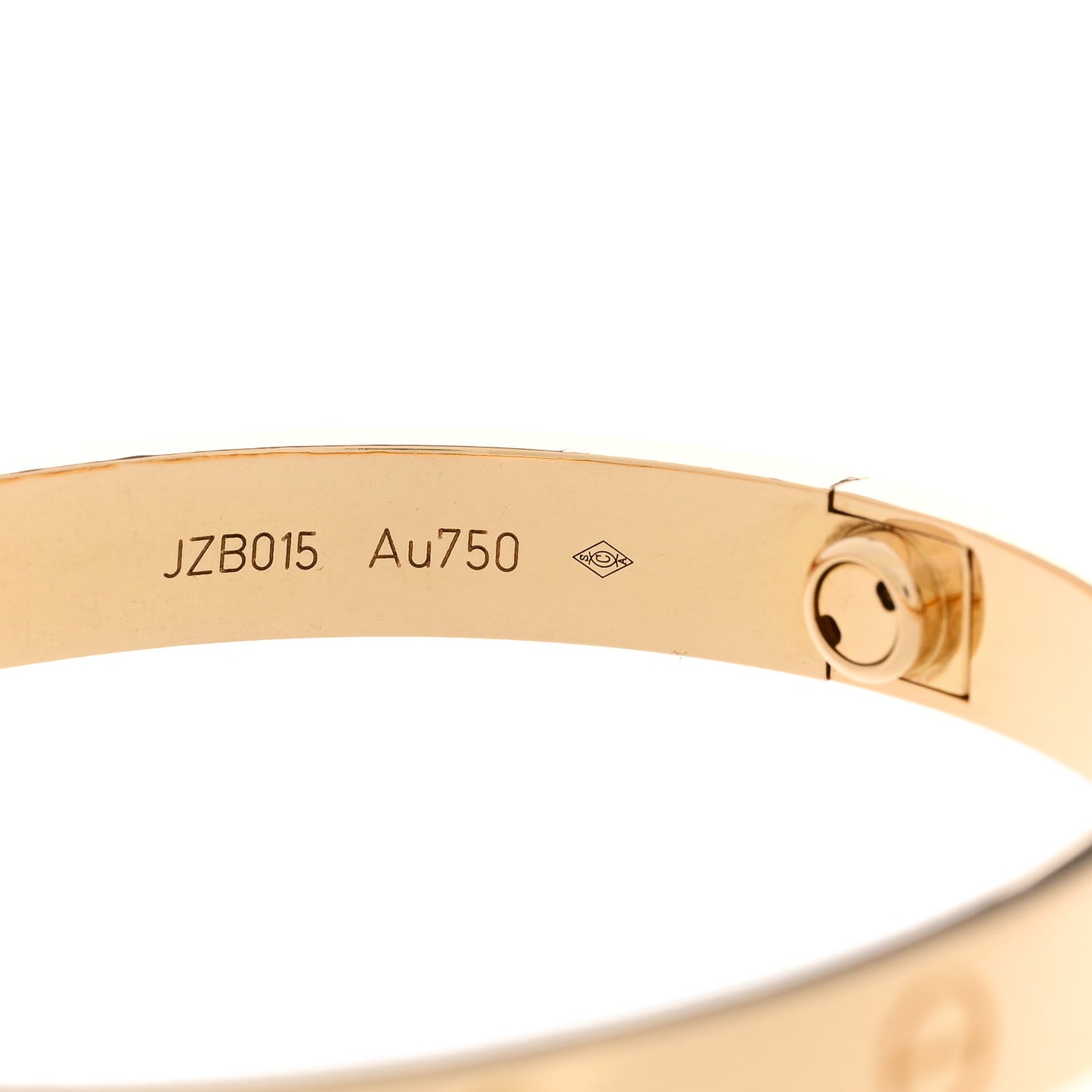 18K Yellow Gold LOVE Bracelet 17