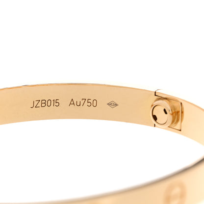Cartier 18K Yellow Gold LOVE Bracelet 17 8 of 9