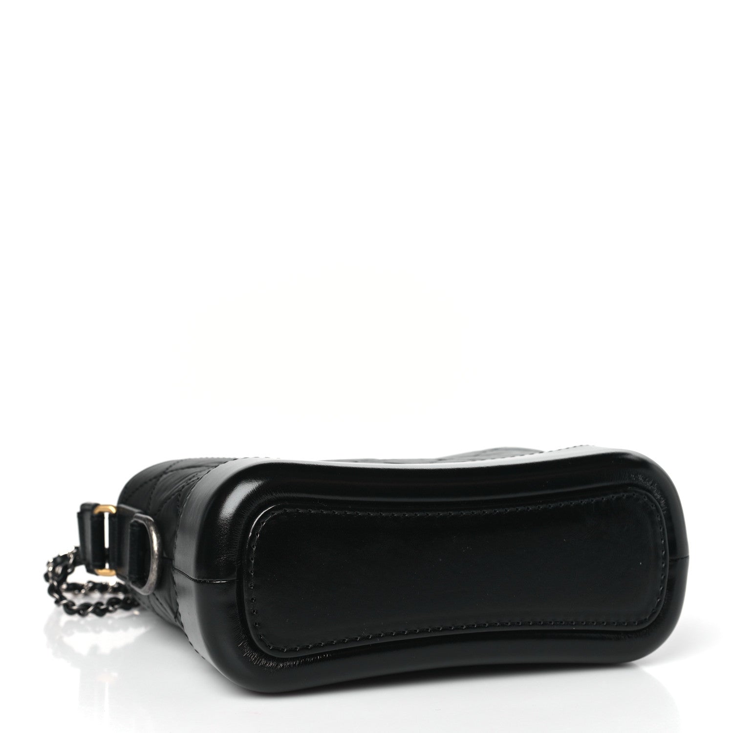 Chanel Aged Calfskin Quilted Small Gabrielle Hobo Black 4 of 10