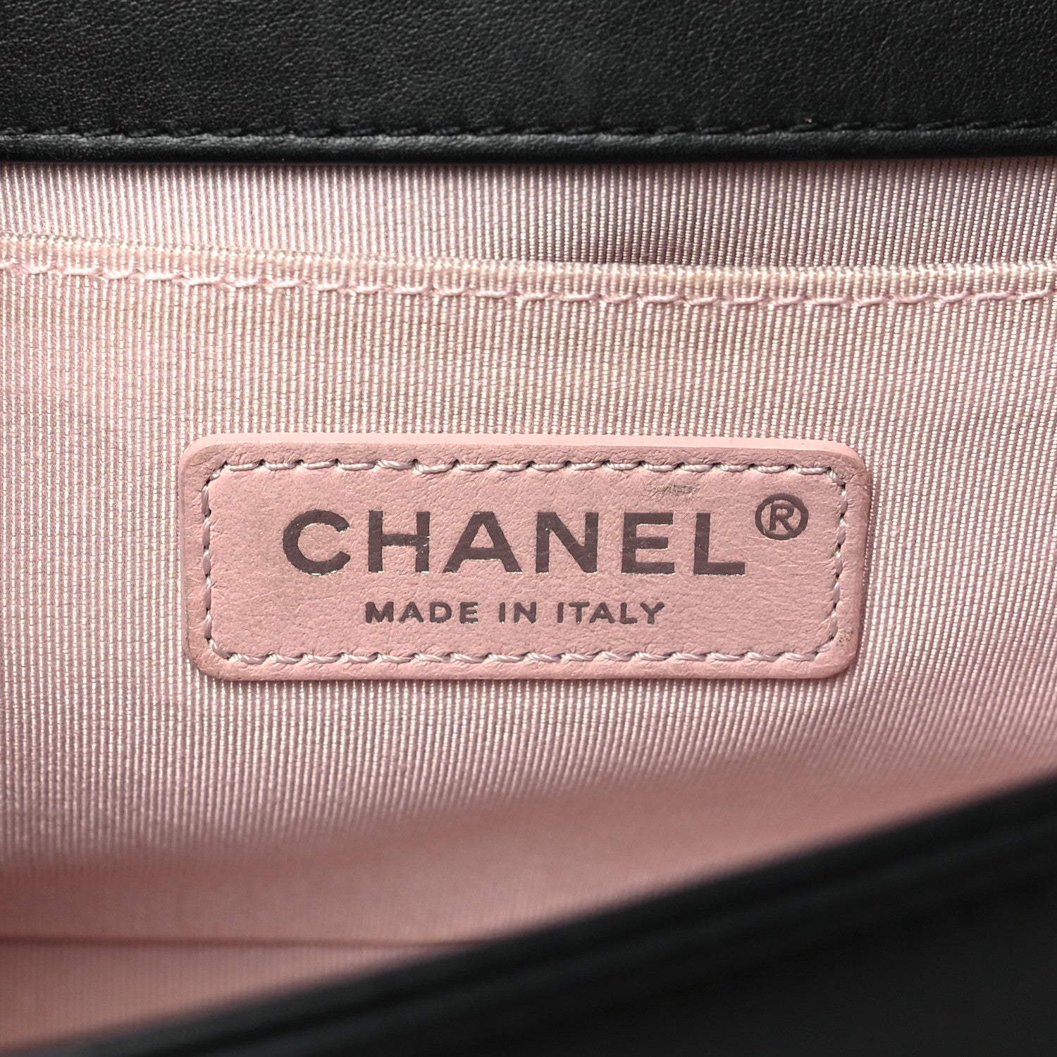 Chanel Calfskin Pearl Chevron Medium Boy Flap Black 6 of 10