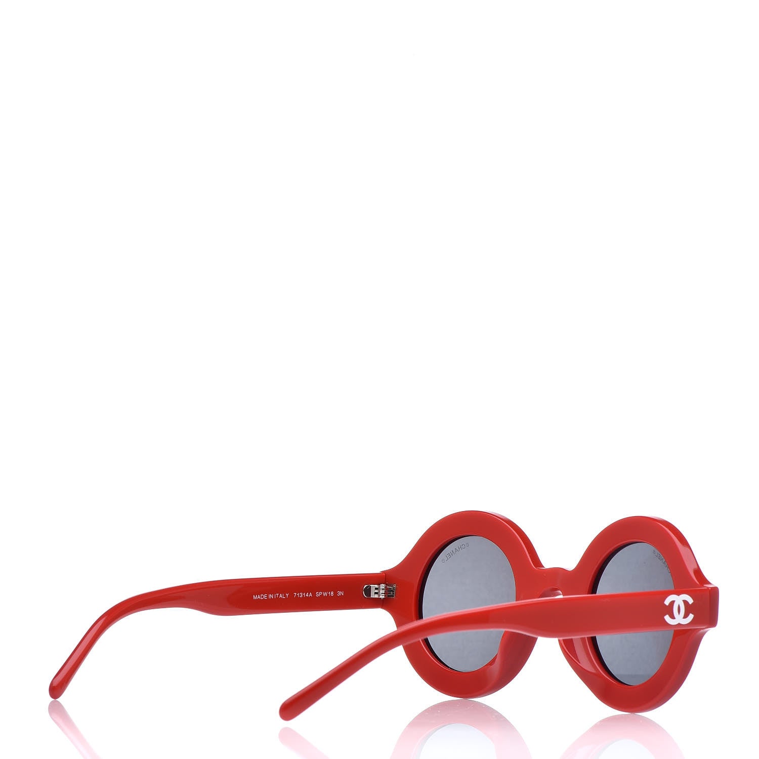 Chanel x Pharrell Williams Round 19mm Sunglasses Red 4 of 7