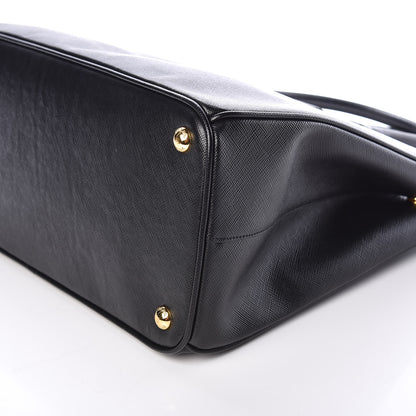 Prada Saffiano Medium Galleria Double Zip Tote Black 9 of 9