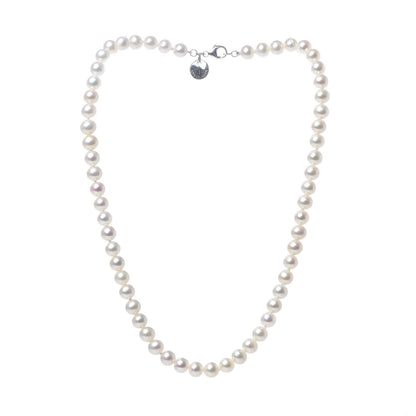 Tiffany Sterling Silver Freshwater Pearl 6-7mm Ziegfeld Necklace 3 of 4