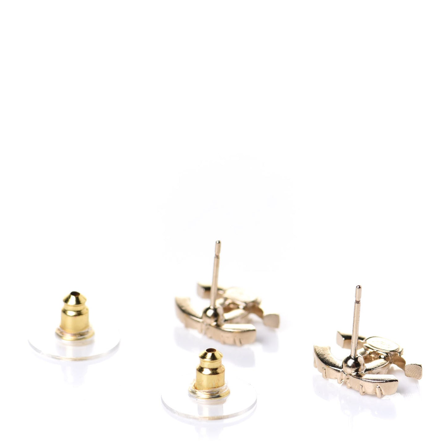 Crystal CC Earrings Gold