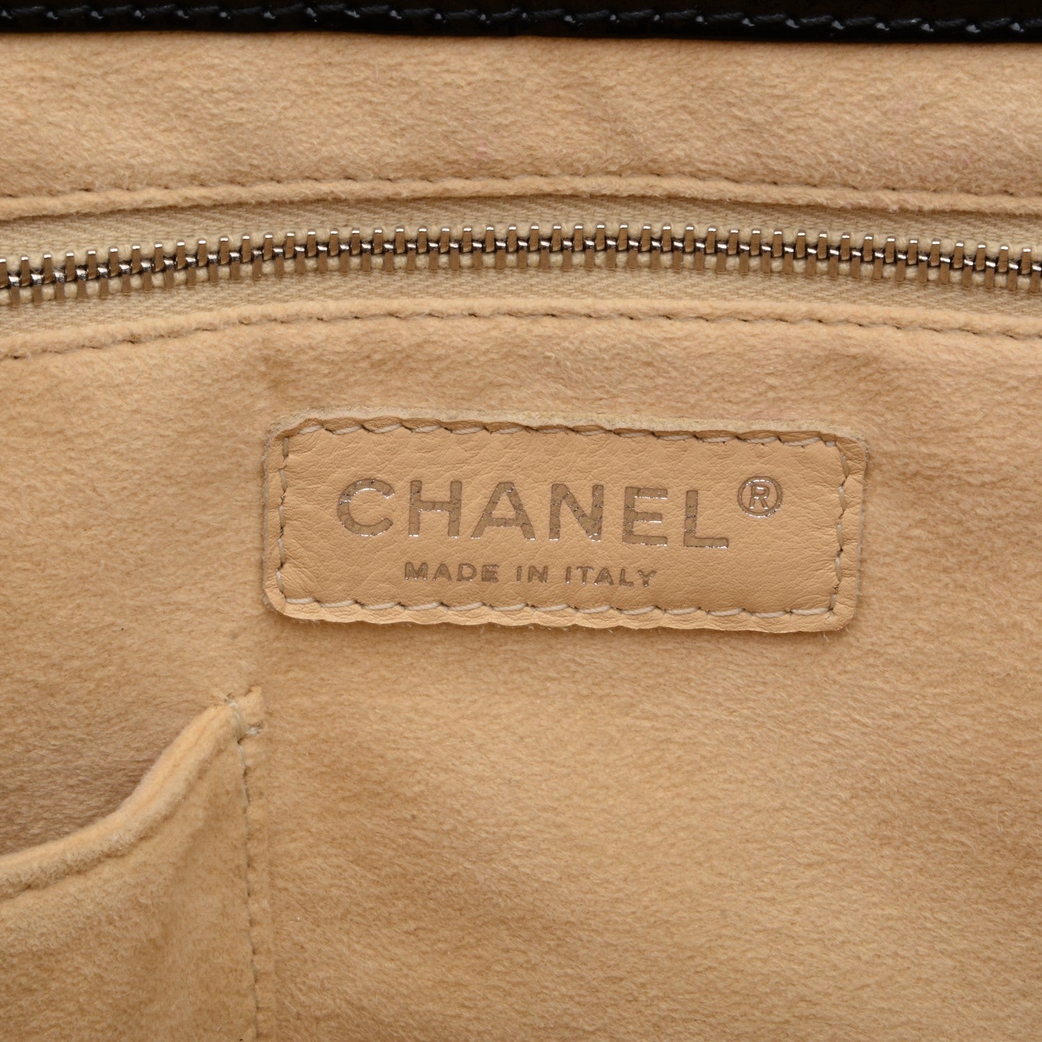 Chanel Patent Perforated CC N°5 Tote Black 7 of 8