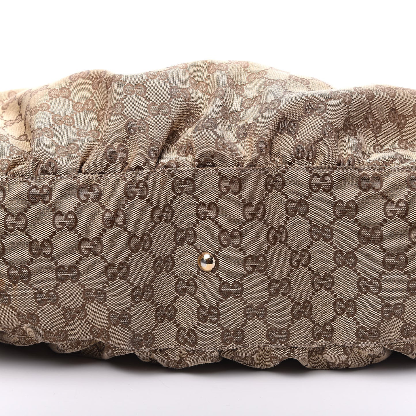 Monogram Large D Gold Hobo Dark Brown
