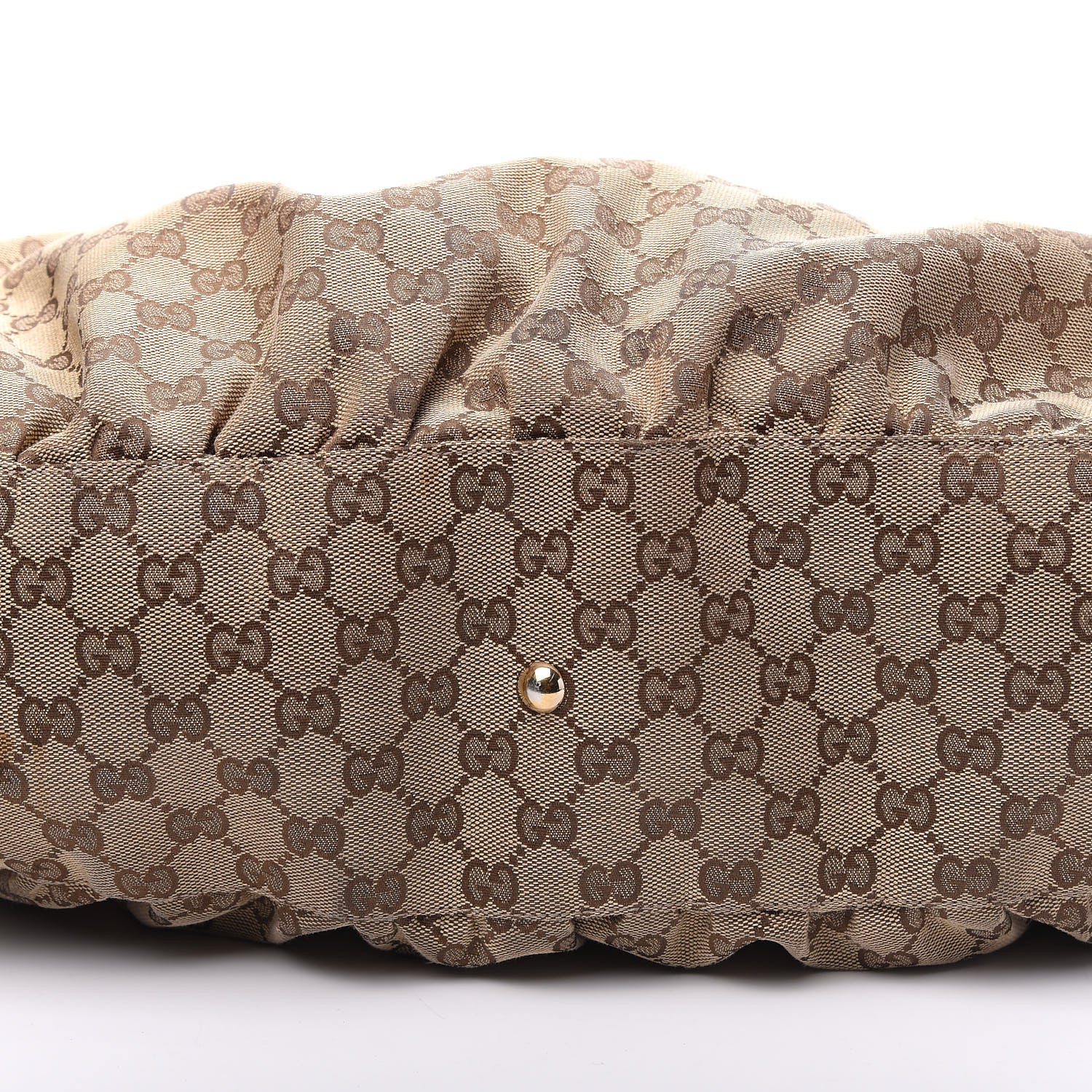 Gucci Monogram Large D Gold Hobo Dark Brown 10 of 10