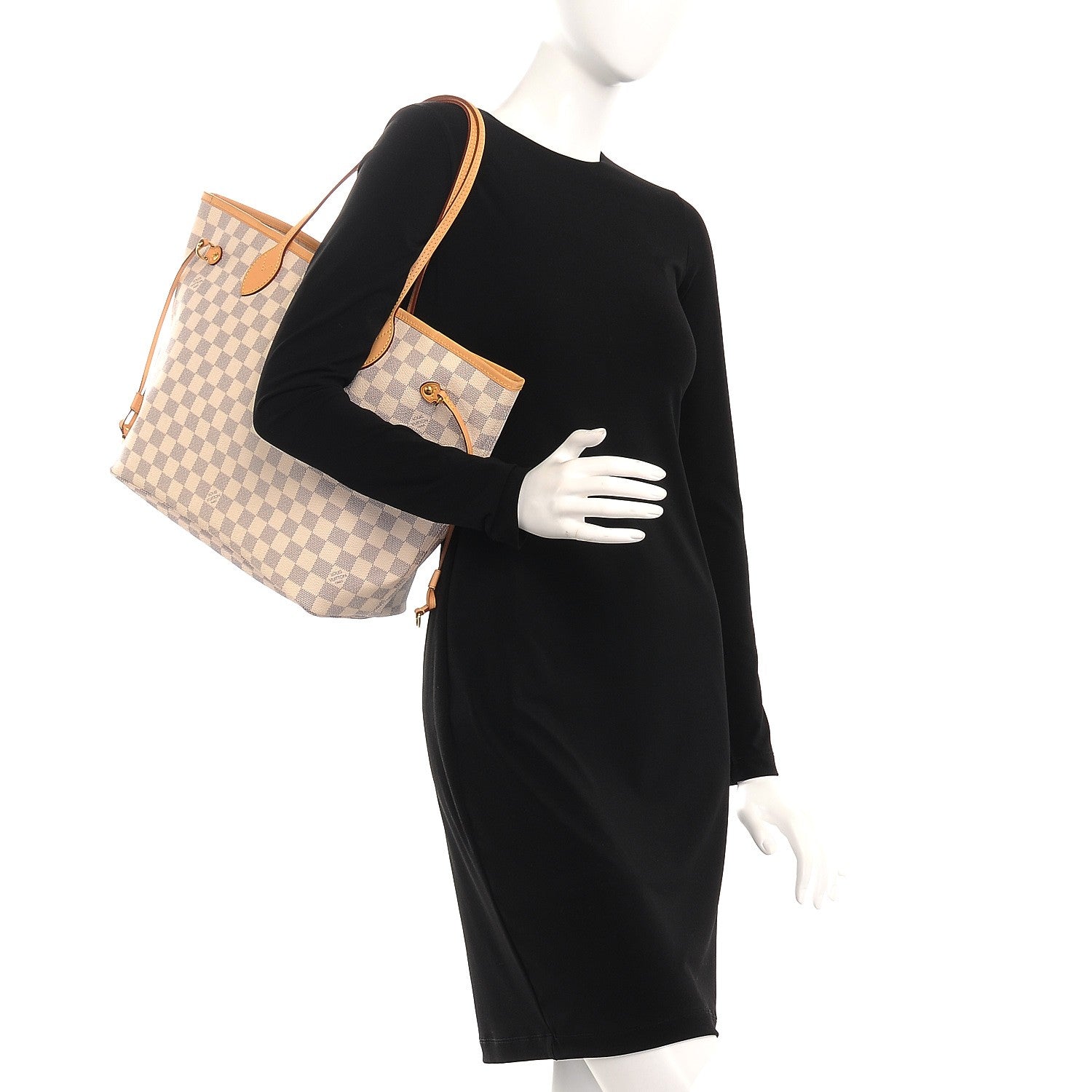 Louis Vuitton Damier Azur Neverfull MM 2 of 9