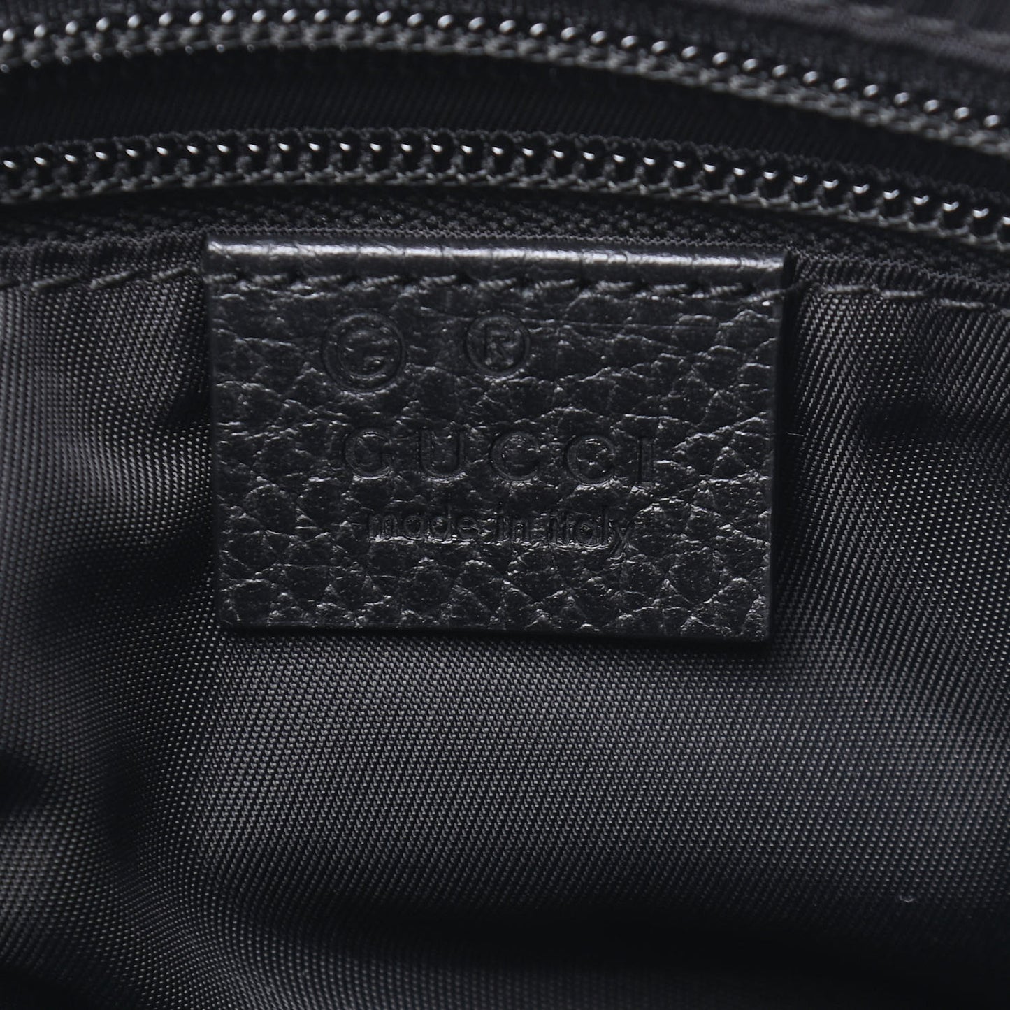 Nylon Monogram Dollar Calfskin Flat Messenger Bag Black