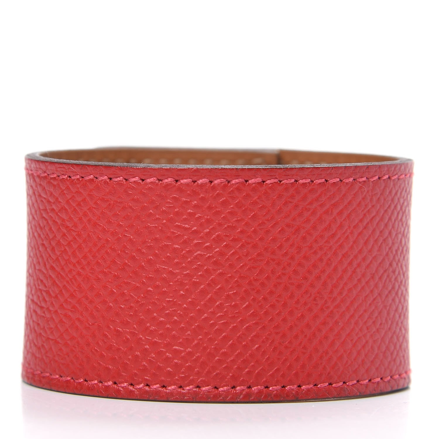 Hermes Epsom Kelly Dog Bracelet Rouge Casaque 3 of 6