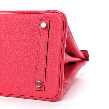 Hermes Taurillon Clemence Birkin 30 Rose Extreme 5 of 10