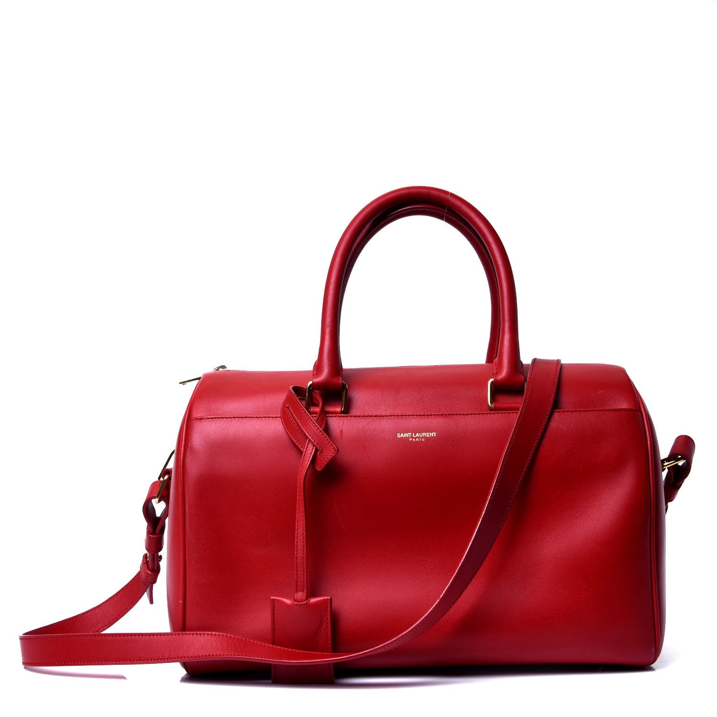 Calfskin Classic Duffle 6 Red
