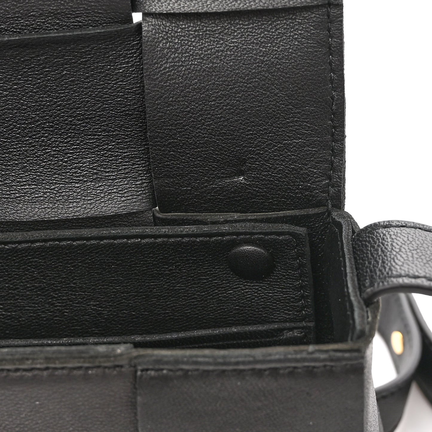 Lambskin Maxi Intreccio Candy Cassette Crossbody Bag Black