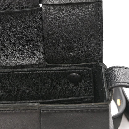 Bottega Veneta Lambskin Maxi Intreccio Candy Cassette Crossbody Bag Black 7 of 10