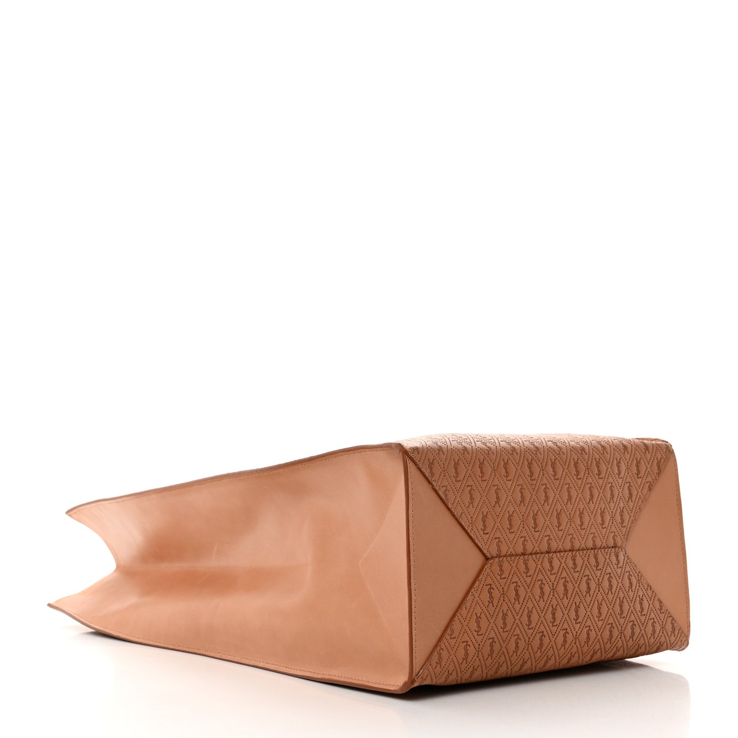 Calfskin Monogram Deli Paper Bag Vintage Beige