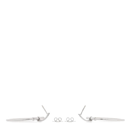 Roberto Coin 18K White Gold Diamond Classica Parisienne Round Drop Earrings 3 of 4