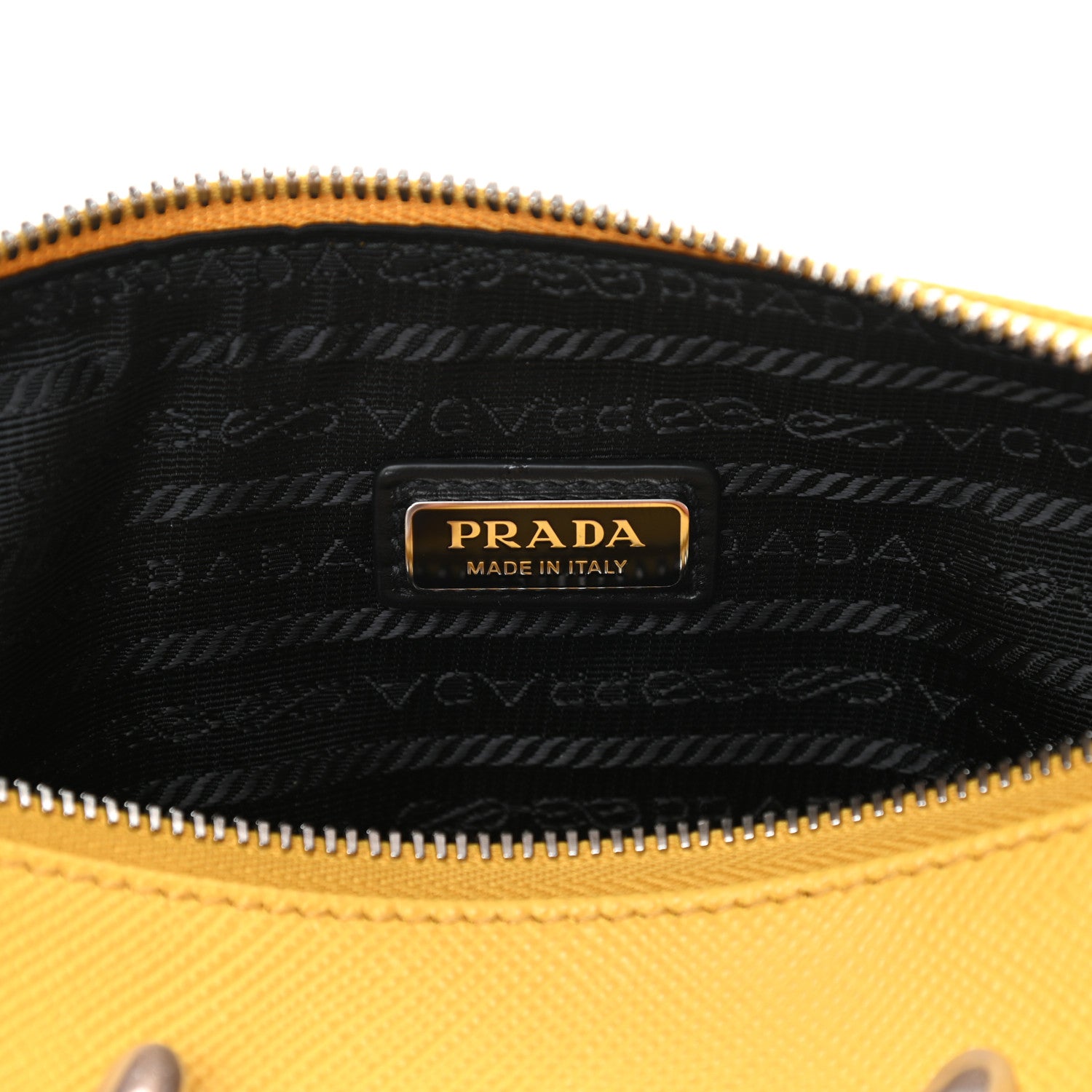 Prada Saffiano Cuir Triangle Wristlet Sole 6 of 10