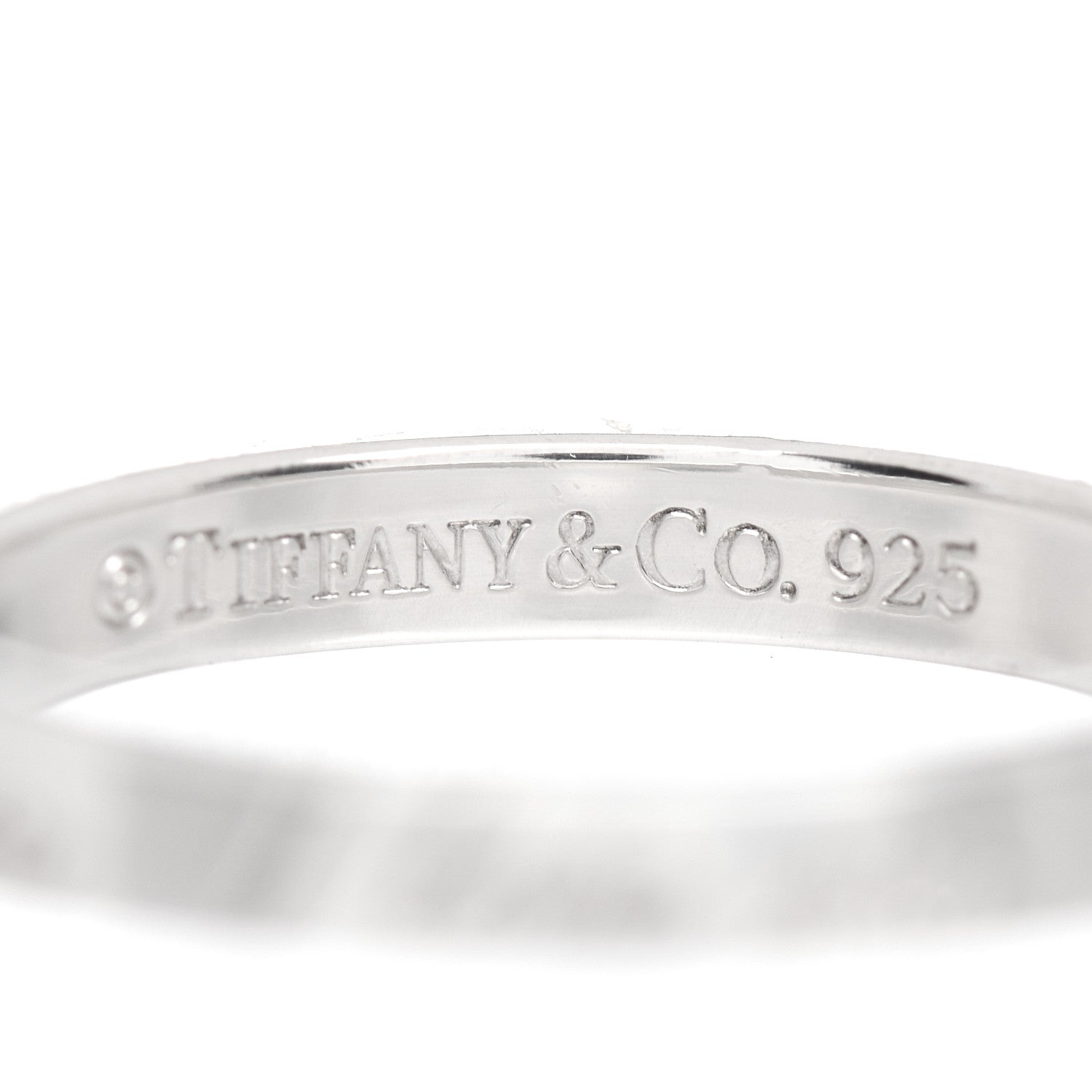 Tiffany Sterling Silver I Love You Band Ring 53 6.25 4 of 4