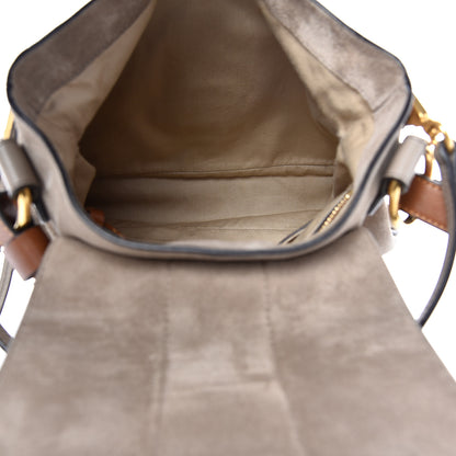 Chloe Suede Calfskin Small Lexa Shoulder Bag Motty Grey 6 of 16