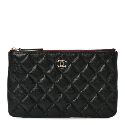 Chanel Caviar Quilted Cosmetic Case Black 1 of 8
