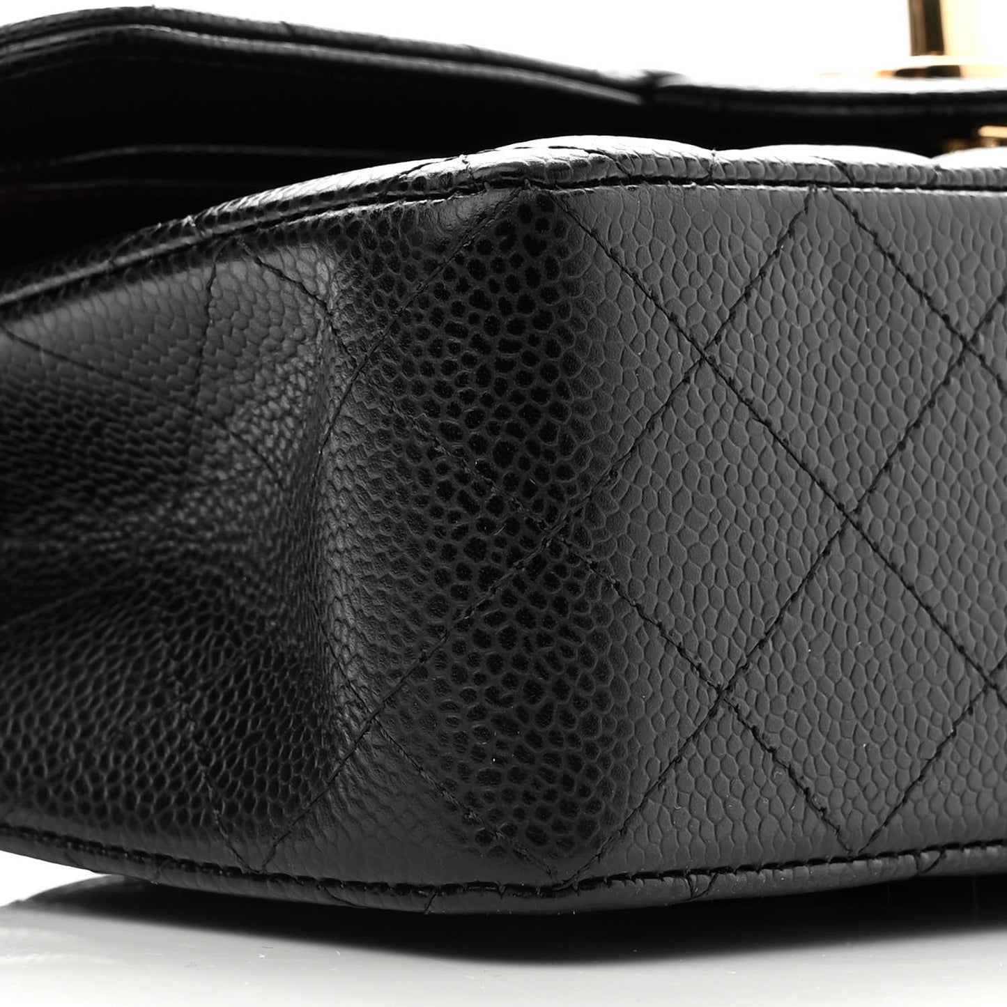 Caviar Quilted Small Double Flap Black
