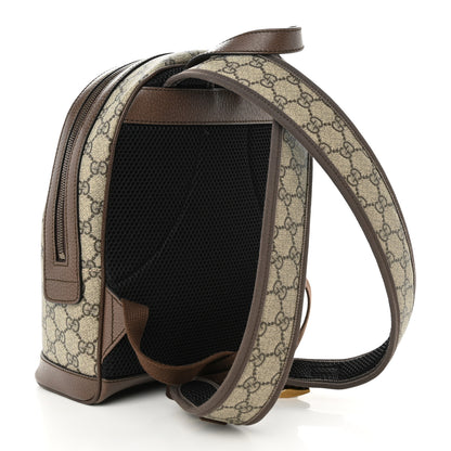 Gucci GG Supreme Monogram Calfskin Web Small Ophidia Day Backpack Beige Ebony New Acero 3 of 11