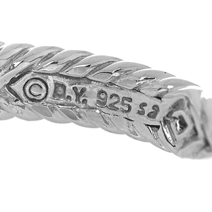 David Yurman Sterling Silver Diamond Garnet 7mm Petite Albion Ring 53 6.5 4 of 4