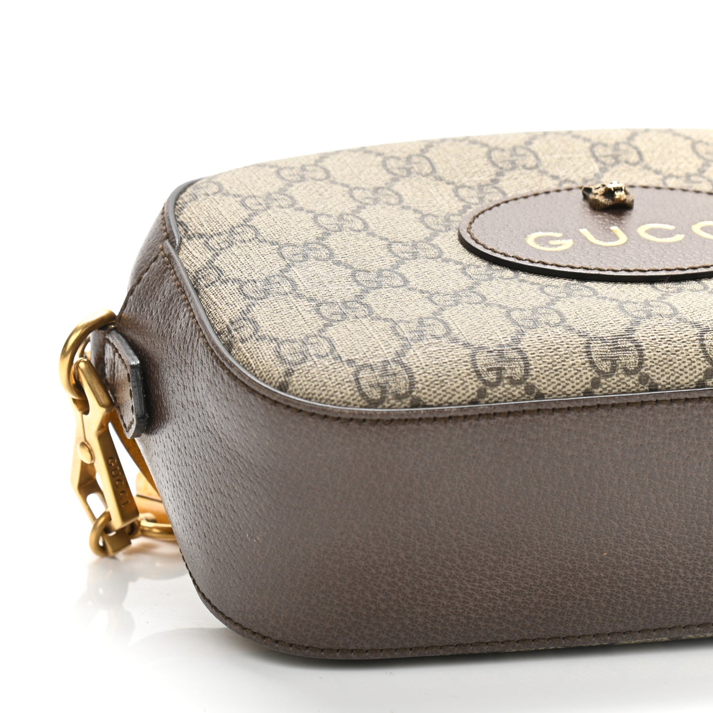 GG Supreme Monogram Web Neo Vintage Shoulder Bag Beige New Acero Crop