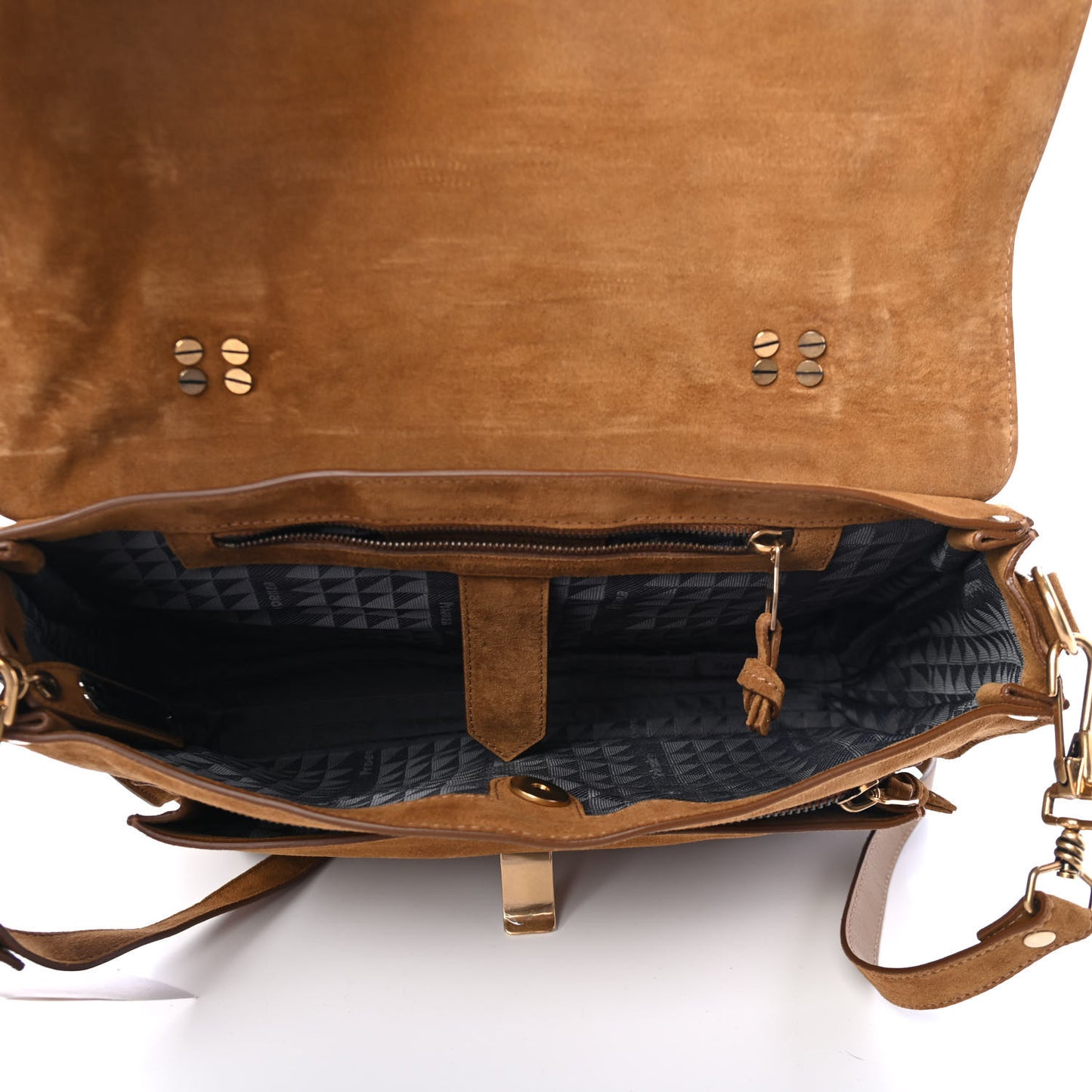 Suede Medium PS1 Satchel Tobacco