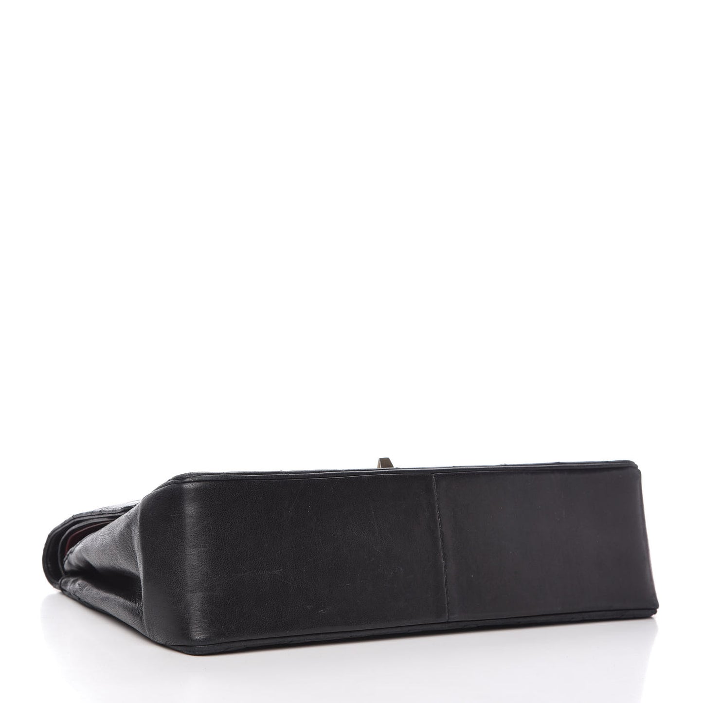 Lambskin Quilted Medium Double Flap Bijoux Chain Black