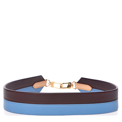 Louis Vuitton Calfskin Cluny MM Shoulder Strap Blue Glacial 1 of 3