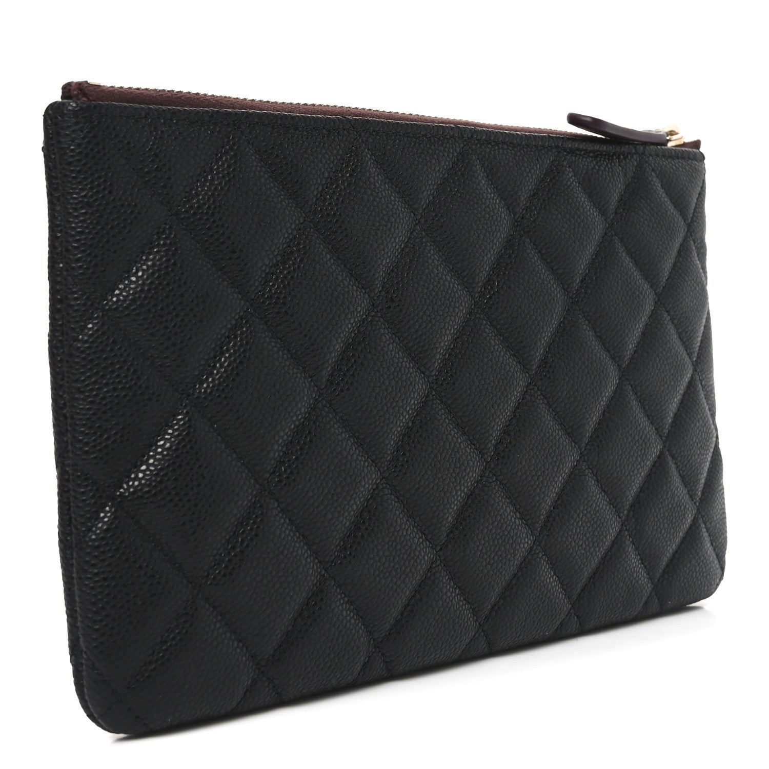 Chanel Caviar Quilted Cosmetic Case Black 3 of 7