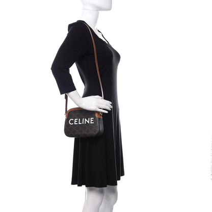 Celine Triomphe Canvas Small Camera Bag Tan 2 of 9