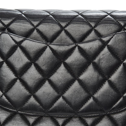 Chanel Lambskin Quilted Medium Rectangular Kelly Flap Bag Black 13 of 15
