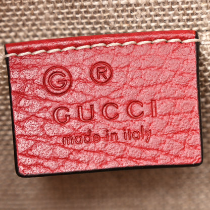 Gucci Dollar Calfskin Small Interlocking G Shoulder Bag Red 7 of 12