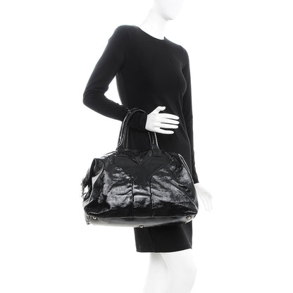 Saint Laurent Patent Medium Easy Sac Y Tote Black 2 of 12