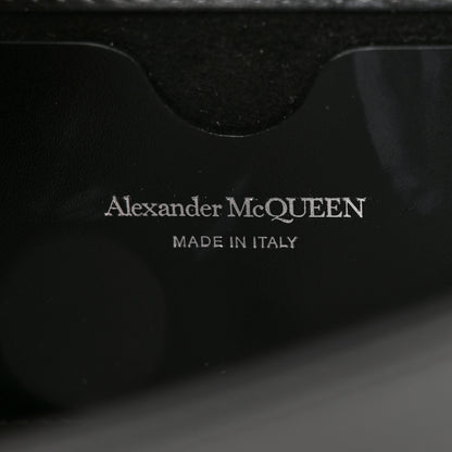 Alexander McQueen Calfskin Studded Knuckle Satchel Black Silver 5 of 10